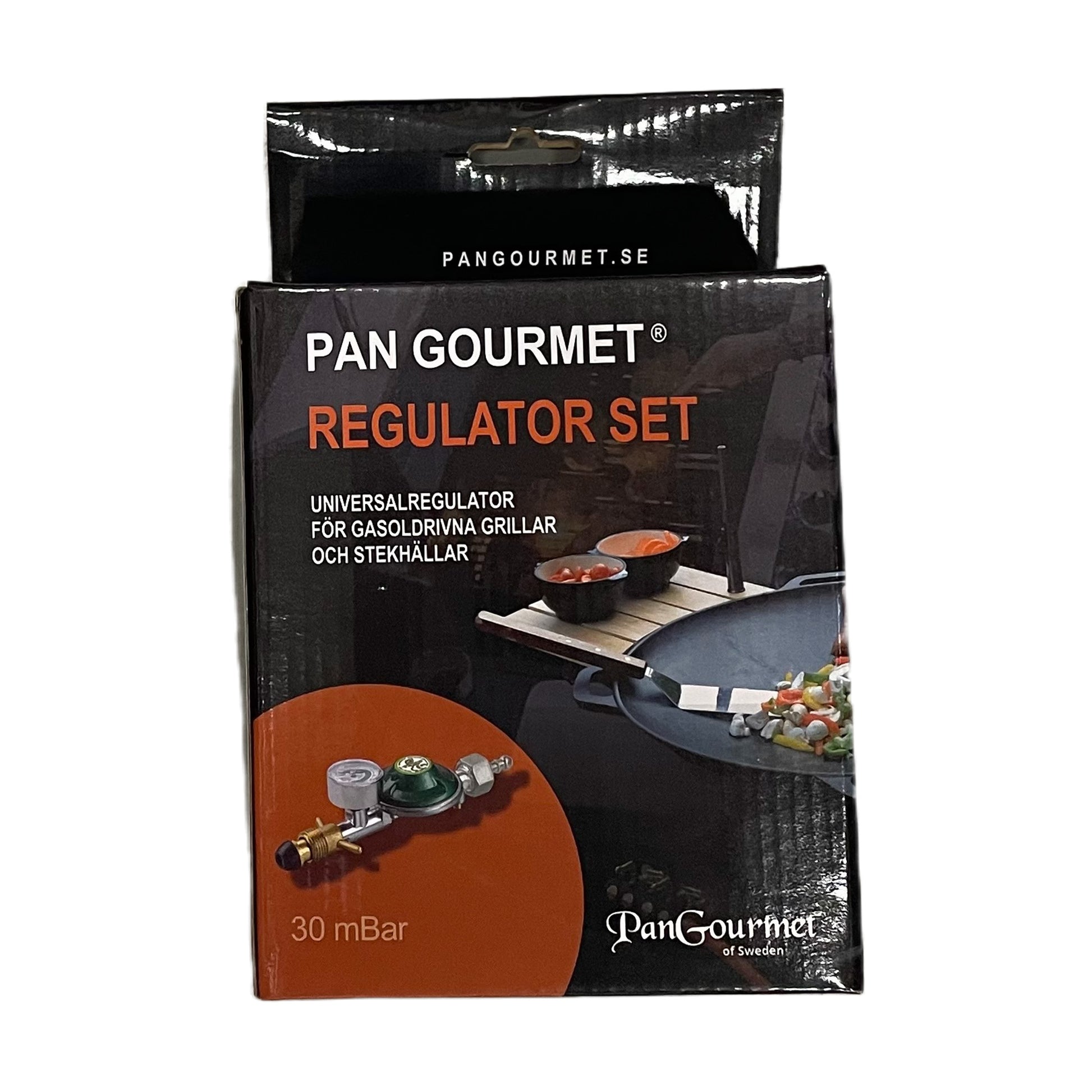 Gasol regulator 30 mBar - med manometer och flödesvakt