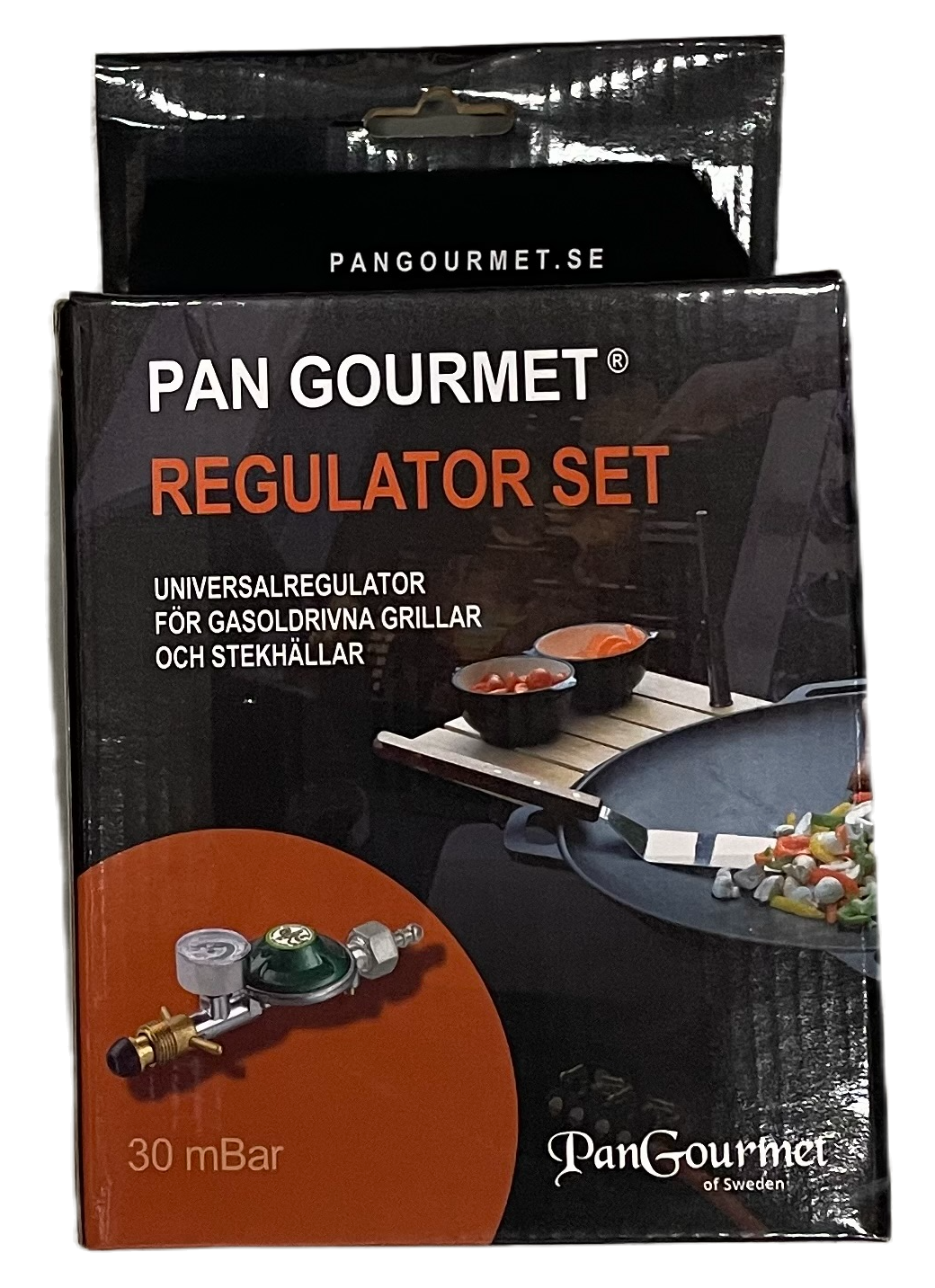 Gasol regulator 30 mBar - med manometer och flödesvakt