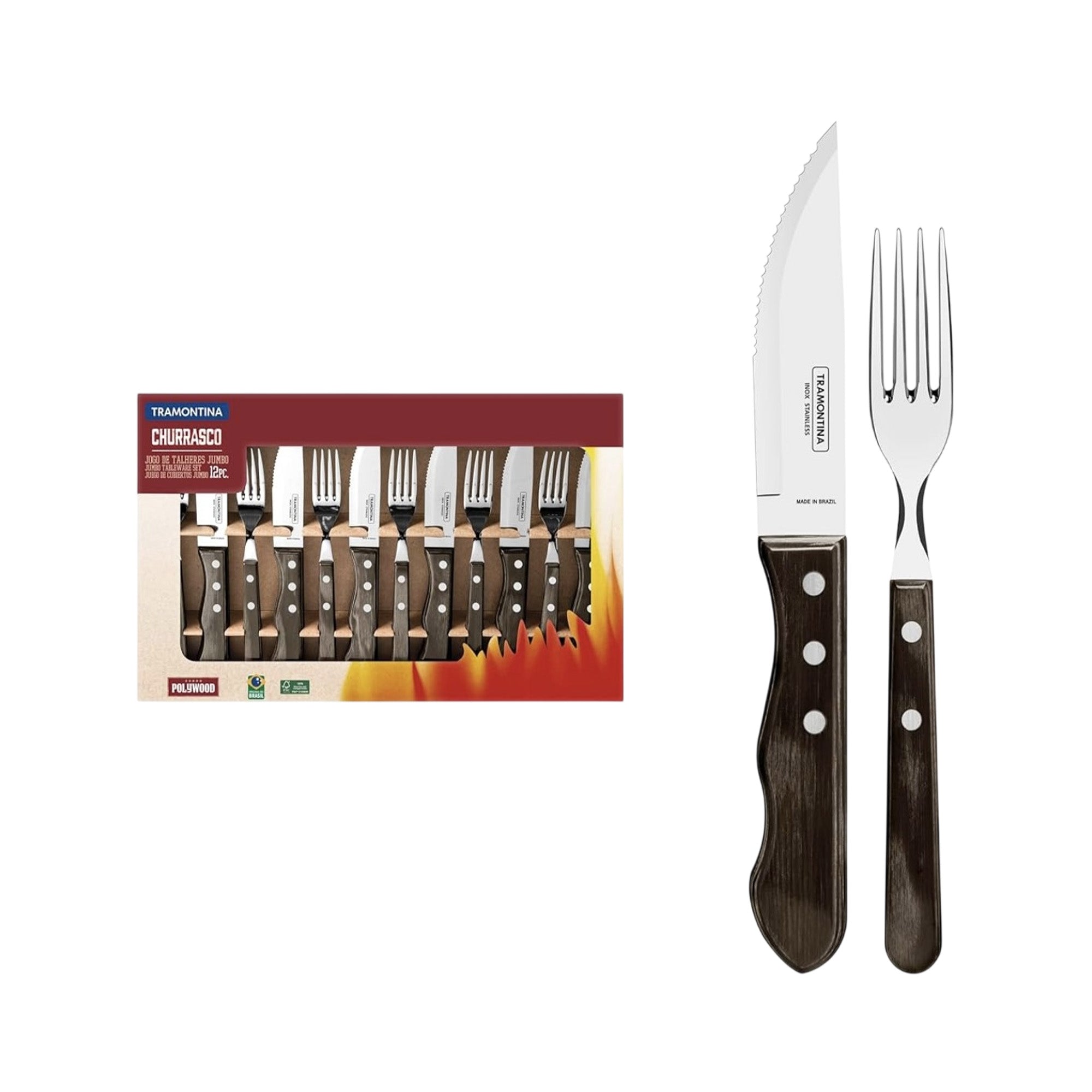 Tramontina Churrasco Grillbestick 12 delar