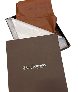 Läderförkläde i äkta läder - Brunt