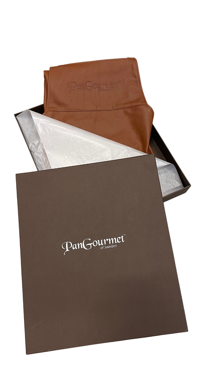 Läderförkläde i äkta läder - Brunt